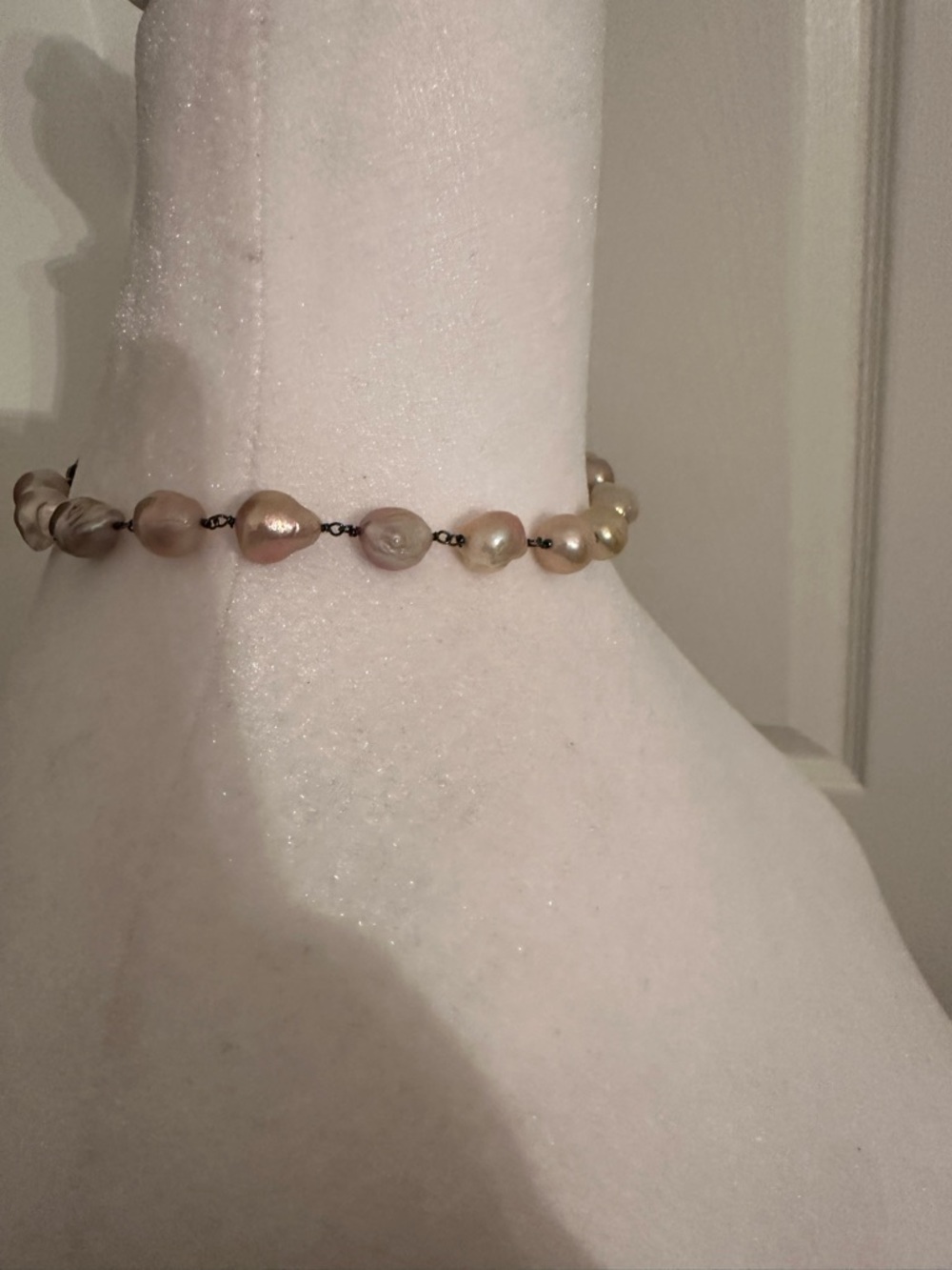 Goldie Lew Cultured Pearl Necklace - Pink Pearl Strand - Picture 8 of 12